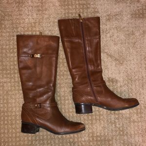 Bandolino Brown Leather Riding Boots